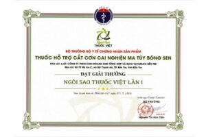 Thuốc cai nghiện Bông Sen Hành trình 10 năm chinh phục loạt giải thưởng uy tín 3 Hành trình chinh phục giải thưởng uy tín